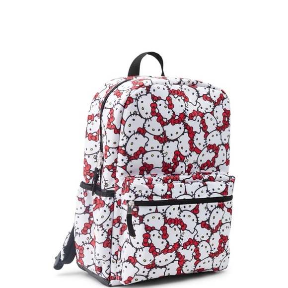 Hello Kitty Red and White Kids Backpack - Picture 2 of 7